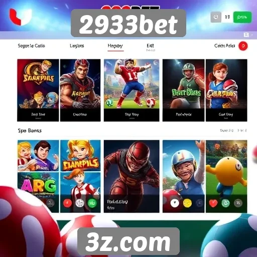 Opções de jogos oferecidas pelo site 2933bet